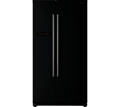 DAEWOO  DRX31B3B American-Style Fridge Freezer - Black